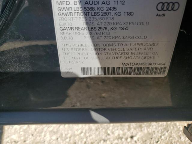 Photo 10 from auction – 2013 AUDI Q5 PREMIUM with VIN WA1LFAFP9DA037404