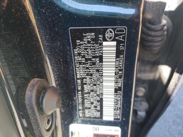 Photo 10 from auction – 2019 TOYOTA COROLLA L with VIN 2T1BURHE4KC142829