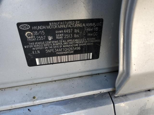 Photo 10 from auction – 2016 HYUNDAI SONATA SPO with VIN 5NPE34AF1GH265496