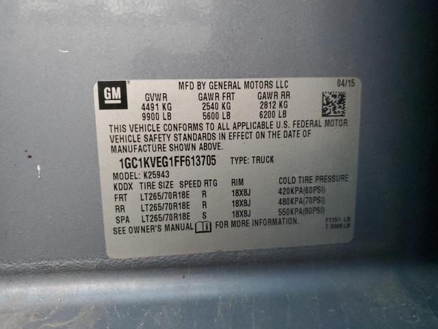Photo 10 from auction – 2015 CHEVROLET SILVERADO with VIN 1GC1KVEG1FF613705