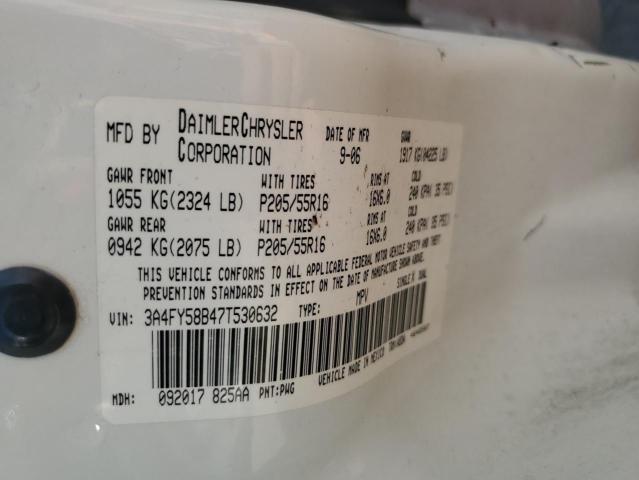 Photo 10 from auction – 2007 CHRYSLER PT CRUISER with VIN 3A4FY58B47T530632