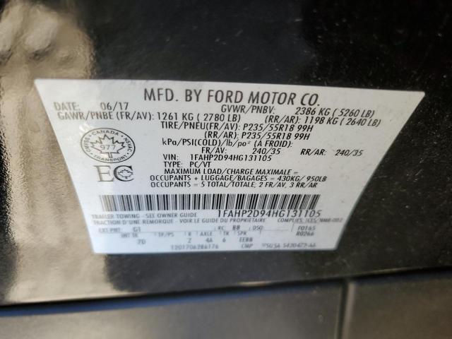 Foto 10 de la subasta – 2017 FORD TAURUS SE con VIN 1FAHP2D94HG131105