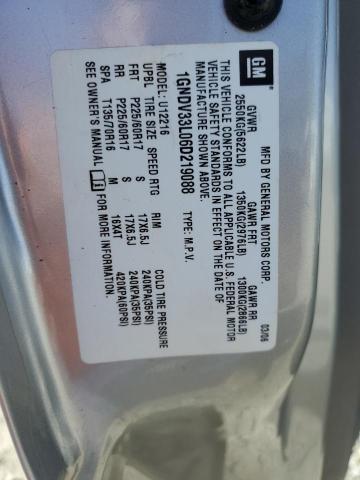 Photo 10 from auction – 2006 CHEVROLET UPLANDER L with VIN 1GNDV33L06D219088