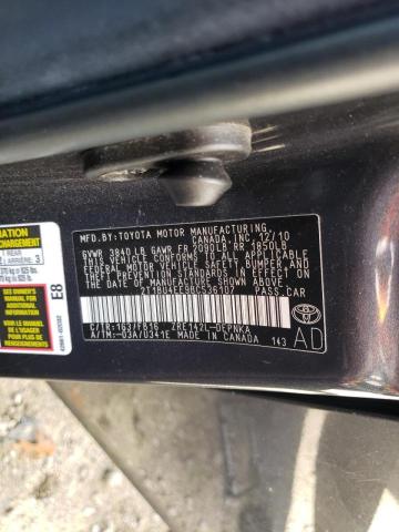 Photo 10 from auction – 2011 TOYOTA COROLLA BA with VIN 2T1BU4EE9BC536107