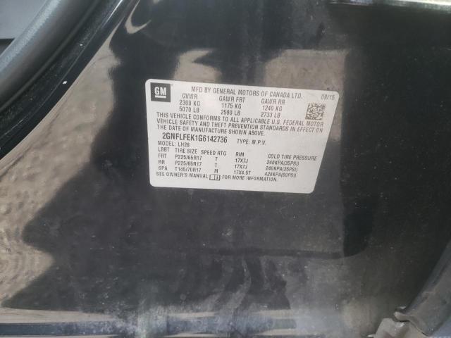Photo 10 from auction – 2016 CHEVROLET EQUINOX LT with VIN 2GNFLFEK1G6142736