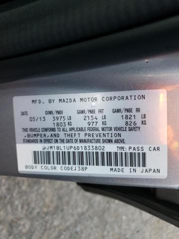 Zdjęcie 10 z aukcji – 2013 MAZDA 3 I z VIN JM1BL1UP6D1833802