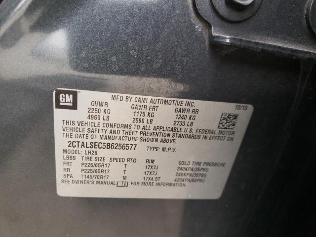 Photo 10 from auction – 2011 GMC TERRAIN SL with VIN 2CTALSEC5B6256577