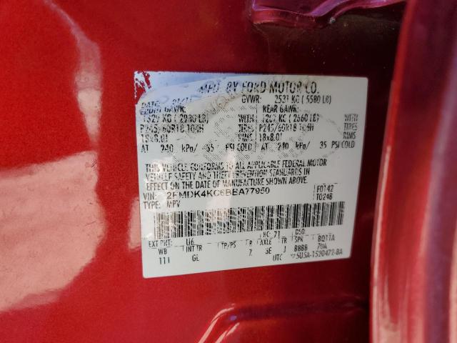Photo 10 from auction – 2011 FORD EDGE LIMIT with VIN 2FMDK4KC6BBA77950
