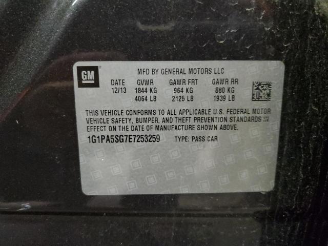 Photo 10 from auction – 2014 CHEVROLET CRUZE LS with VIN 1G1PA5SG7E7253259
