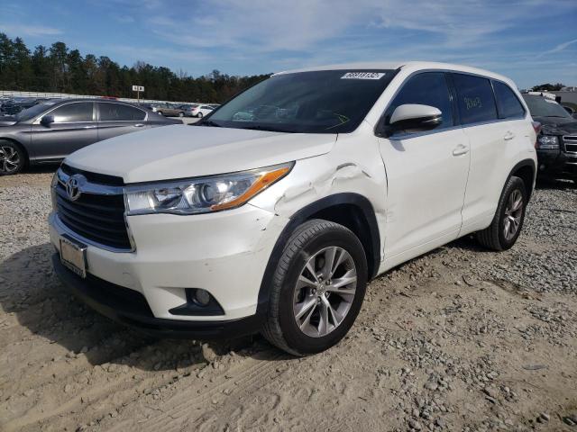 Photo 2 from auction – 2014 TOYOTA HIGHLANDER with VIN 5TDZKRFH1ES033371