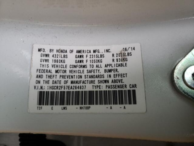 Photo 10 from auction – 2014 HONDA ACCORD SPO with VIN 1HGCR2F57EA264837
