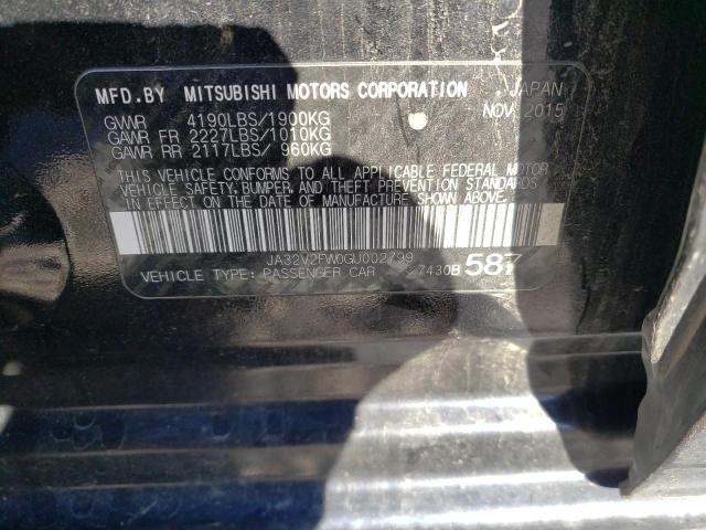 Photo 10 from auction – 2016 MITSUBISHI LANCER ES with VIN JA32V2FW0GU002799