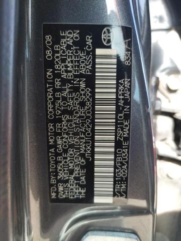 Photo 10 from auction – 2009 TOYOTA SCION XD with VIN JTKKU10429J038299