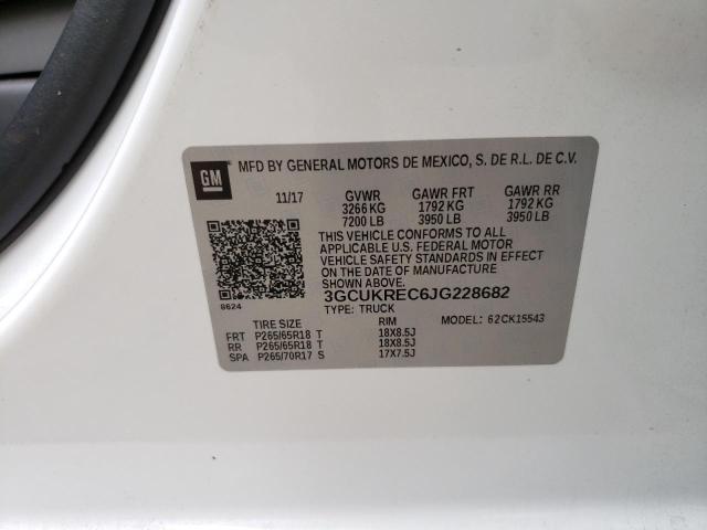 Photo 10 from auction – 2018 CHEVROLET SILVERADO with VIN 3GCUKREC6JG228682