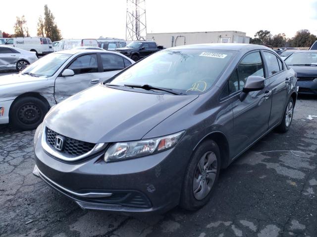 Photo 2 from auction – 2013 HONDA CIVIC LX with VIN 19XFB2F59DE249834