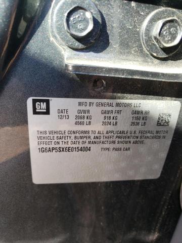 Photo 10 from auction – 2014 CADILLAC CTS with VIN 1G6AP5SX6E0154004