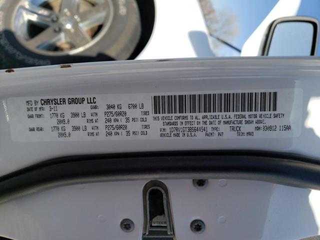 Photo 10 from auction – 2011 DODGE RAM 1500 with VIN 1D7RV1GT3BS644541