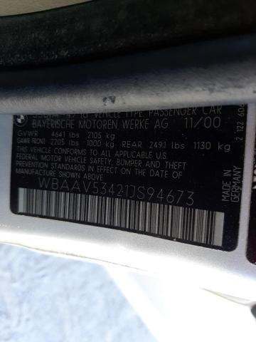 Photo 10 from auction – 2001 BMW 330 I with VIN WBAAV53421JS94673