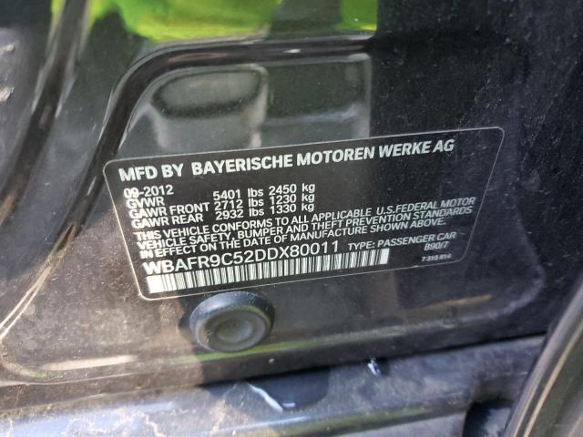 Photo 10 from auction – 2013 BMW 550 I with VIN WBAFR9C52DDX80011