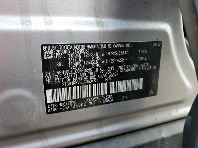 Photo 10 from auction – 2020 TOYOTA RAV4 LE with VIN 2T3H1RFV6LC063483