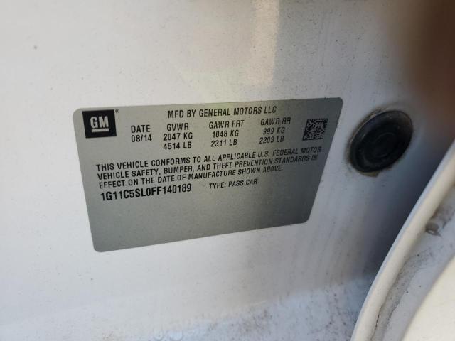 Photo 10 from auction – 2015 CHEVROLET MALIBU 1LT with VIN 1G11C5SL0FF140189