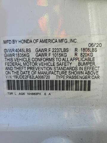 Photo 10 from auction – 2020 ACURA ILX PREMIU with VIN 19UDE2F82LA006720