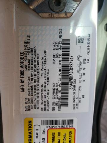 Photo 10 from auction – 2014 FORD FUSION SE with VIN 3FA6P0H75ER227947