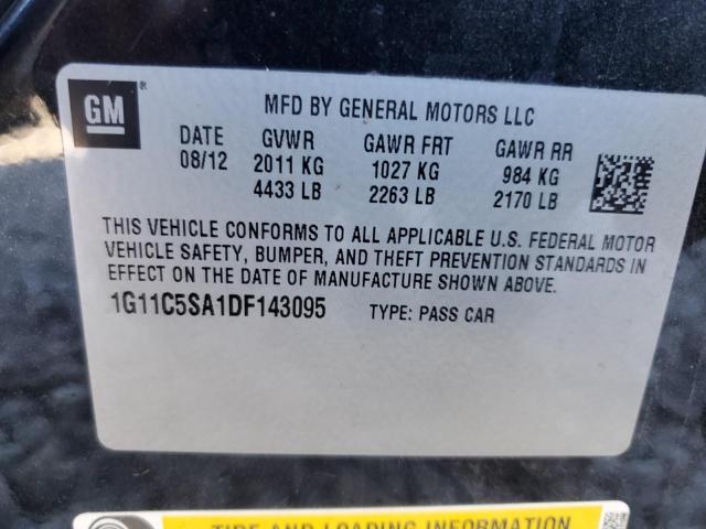 Photo 10 from auction – 2013 CHEVROLET MALIBU 1LT with VIN 1G11C5SA1DF143095