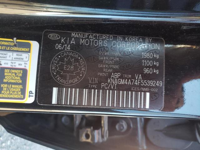 Photo 10 from auction – 2015 KIA OPTIMA LX with VIN KNAGM4A74F5539249