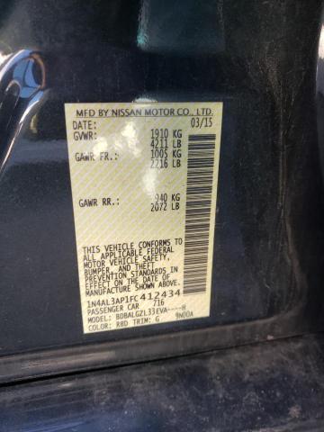 Photo 10 from auction – 2015 NISSAN ALTIMA 2.5 with VIN 1N4AL3AP1FC412434