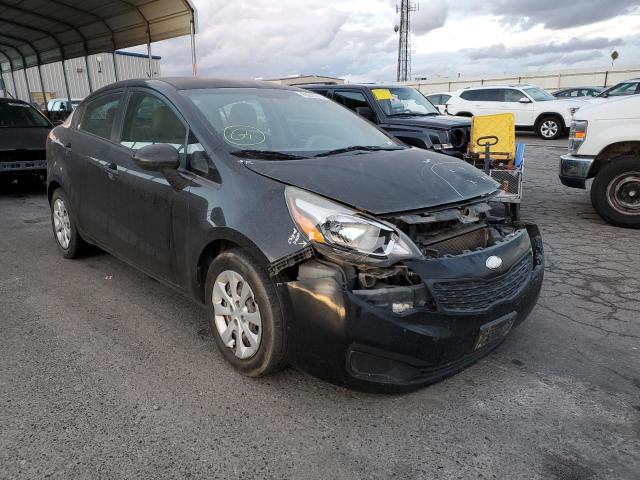 KIA RIO LX 2013 with VIN KNADM4A31D6155341 - Photo from auction
