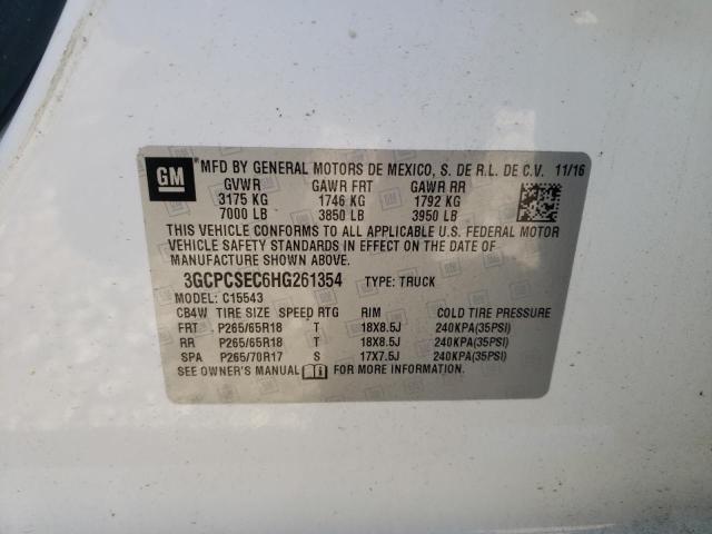 Photo 10 from auction – 2017 CHEVROLET SILVER1500 with VIN 3GCPCSEC6HG261354