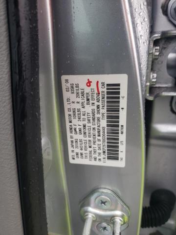Photo 10 from auction – 2008 HONDA ACCORD EX with VIN JHMCP26788C064448