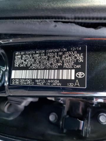 Photo 10 from auction – 2015 TOYOTA PRIUS C with VIN JTDKDTB36F1577334