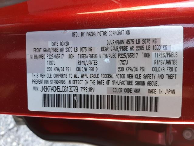 Photo 10 from auction – 2020 MAZDA CX-5 TOURI with VIN JM3KFACM5L0813079