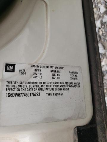 Photo 10 from auction – 2005 CADILLAC STS with VIN 1G6DW677450175223