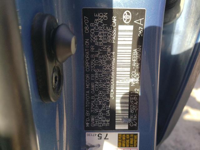 Photo 10 from auction – 2008 TOYOTA PRIUS with VIN JTDKB20U587696214