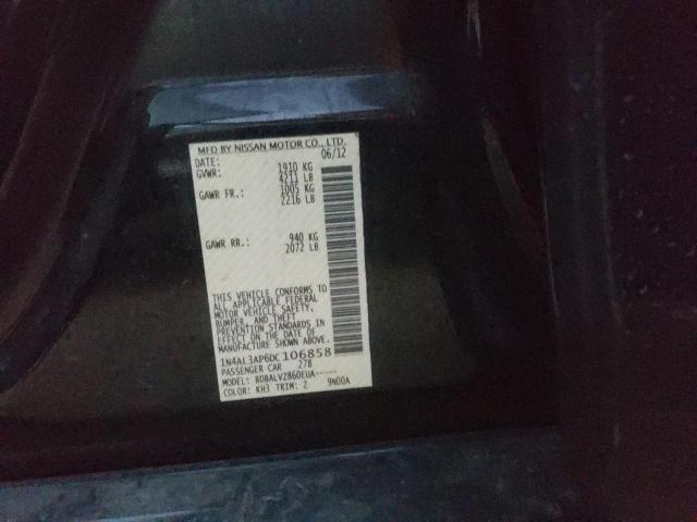 Photo 10 from auction – 2013 NISSAN ALTIMA 2.5 with VIN 1N4AL3AP6DC106858