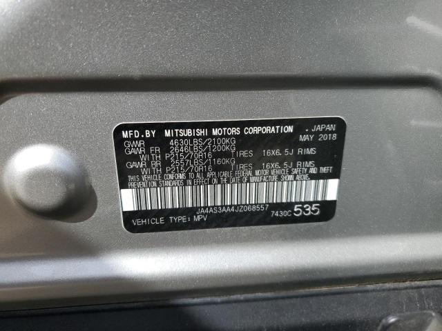 Photo 10 from auction – 2018 MITSUBISHI ECLIPSE CR with VIN JA4AS3AA4JZ068557