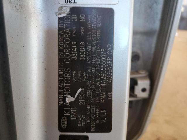 Photo 10 from auction – 2012 KIA FORTE LX with VIN KNAFT4A29C5559978