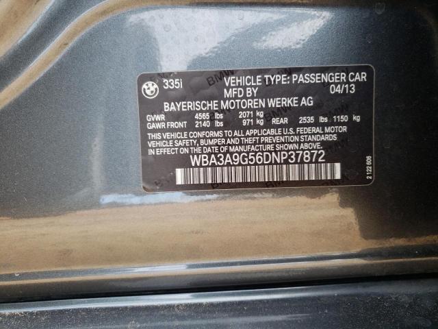 Photo 10 from auction – 2013 BMW 335 I with VIN WBA3A9G56DNP37872