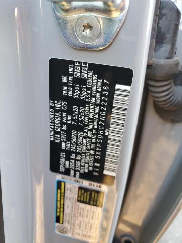 Photo 10 from auction – 2022 KIA TELLURIDE with VIN 5XYP5DHC2NG222367