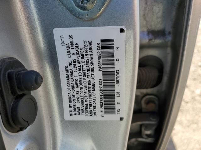 Photo 10 from auction – 2012 HONDA CIVIC EX with VIN 2HGFB2F85CH531323