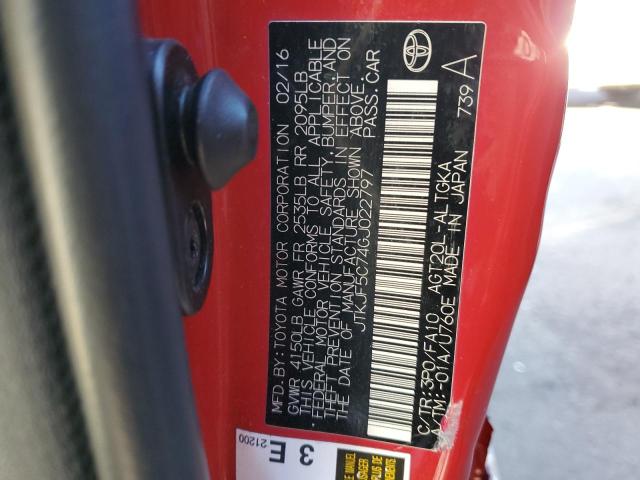 Photo 10 from auction – 2016 TOYOTA SCION TC with VIN JTKJF5C74GJ022797