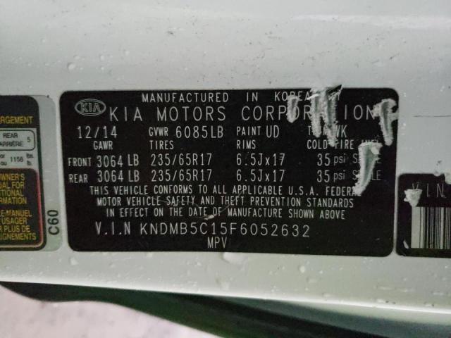 Photo 10 from auction – 2015 KIA SEDONA LX with VIN KNDMB5C15F6052632