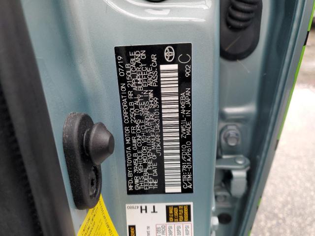 Photo 10 from auction – 2019 TOYOTA PRIUS with VIN JTDKARFU4K3101399
