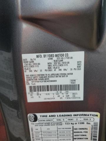 Photo 10 from auction – 2014 FORD F150 SUPER with VIN 1FTFW1CF5EKE96665