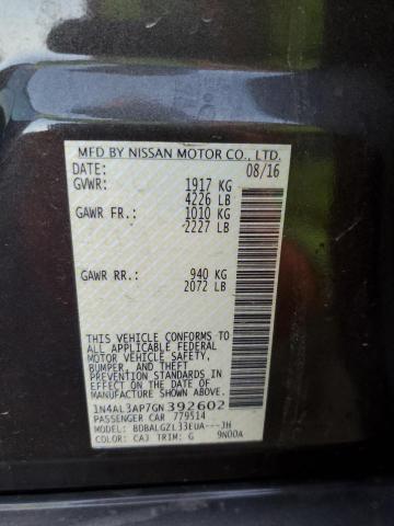 Photo 10 from auction – 2016 NISSAN ALTIMA 2.5 with VIN 1N4AL3AP7GN392602