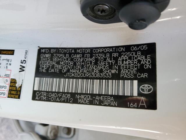 Photo 10 from auction – 2005 TOYOTA PRIUS with VIN JTDKB20U953083533