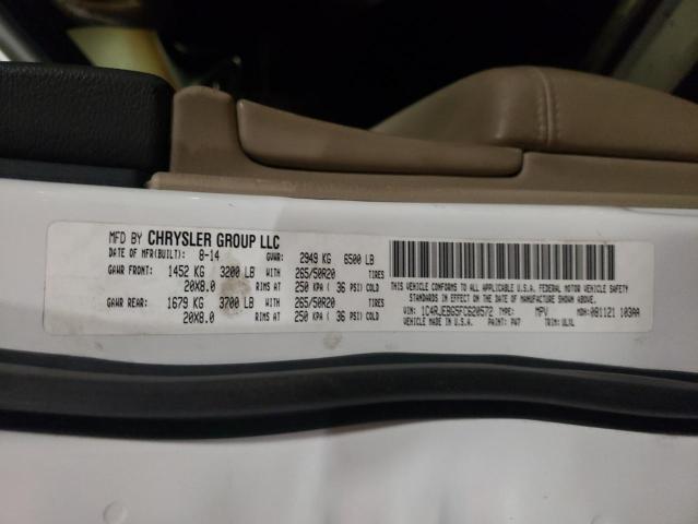 Photo 10 from auction – 2015 JEEP GRAND CHER with VIN 1C4RJEBG5FC620572